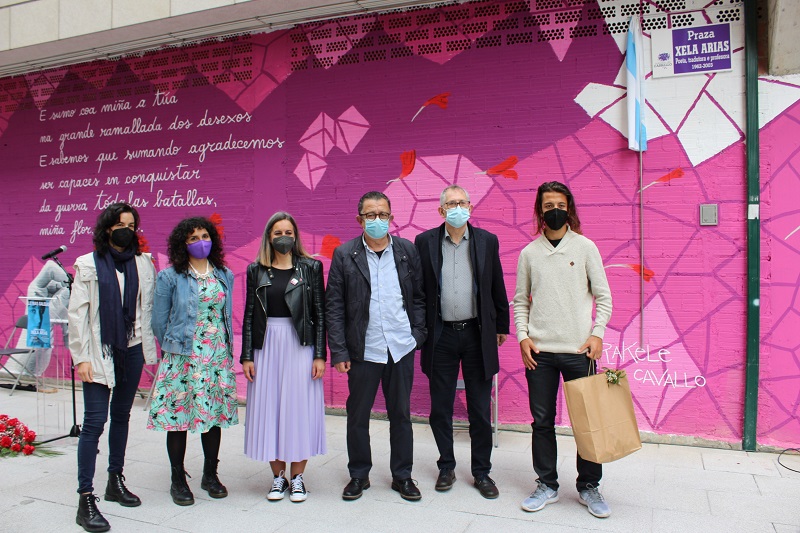De esquerda a dereita, Rosala Fernndez, Rakele Cavallo, Maruxa Surez, Xuliio Gil, Evencio Ferrero e Daro Gil
