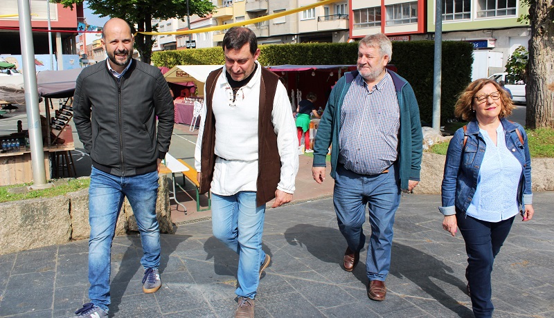 Miguel Vales, Jess Manuel Barreiro, Luis Lamas e Carmen Mndez percorreron os postos