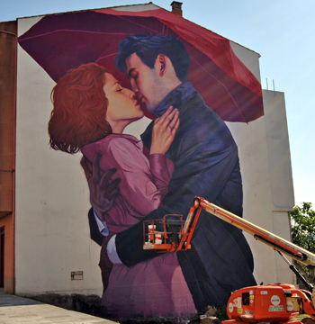 Mural de Natalia Rak para o Rexenera Fest