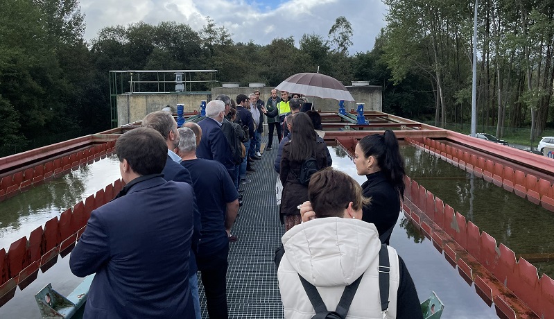 Os/as participantes visitaron algunhas das instalacins do ciclo integral da auga