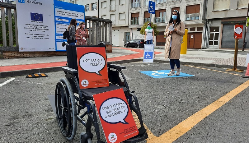 Instalacin realizada na contorna do CEIP Fogar