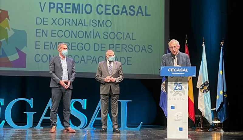 O alcalde de Carballo, durante a sa intervencin